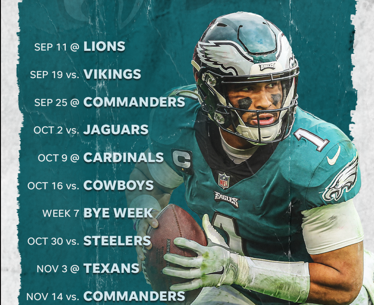 nfl eagles schedule