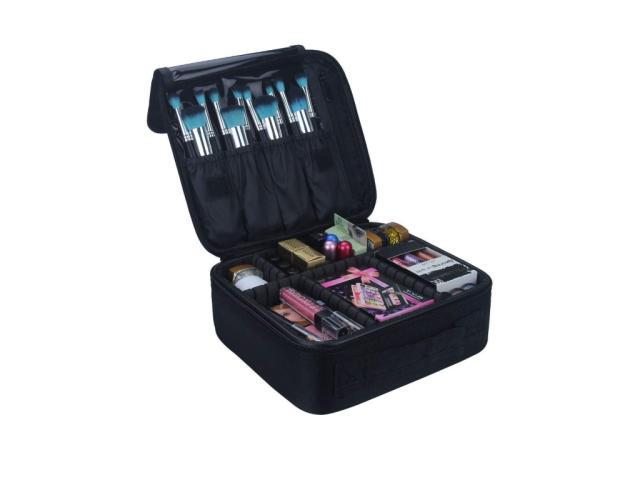 Ricardo Beverly Hills 4-Piece Train Case Makeup Bag Set