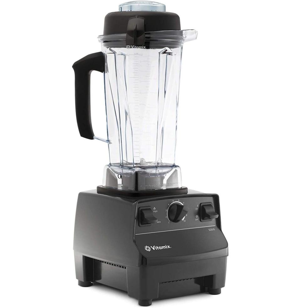 <p><strong>Vitamix</strong></p><p>amazon.com</p><p><strong>$278.99</strong></p><p><a href="https://www.amazon.com/dp/B008H4SLV6?tag=syn-yahoo-20&ascsubtag=%5Bartid%7C10054.g.36716381%5Bsrc%7Cyahoo-us" rel="nofollow noopener" target="_blank" data-ylk="slk:Buy;elm:context_link;itc:0;sec:content-canvas" class="link ">Buy</a></p><p><strong>Save 49% with Prime</strong></p><p>An unstoppable, professional-grade blender for a professional-grade consumer of pulverized things.</p>