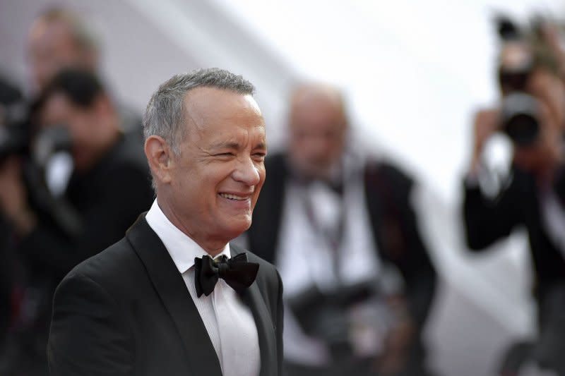 Tom Hanks attends the Cannes Film Festival premiere of "Asteroid City" in May. File Photo by Rocco Spaziani/UPI