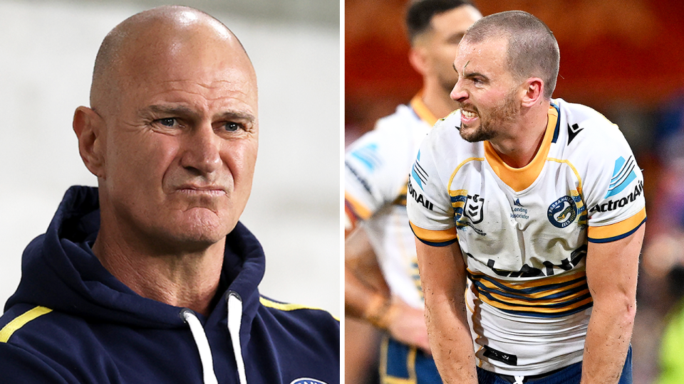 Panthers great Scott Sattler has claimed Eels coach Brad Arthur's (pictured left) time as head coach of Parramatta could be coming to an end. (Getty Images)