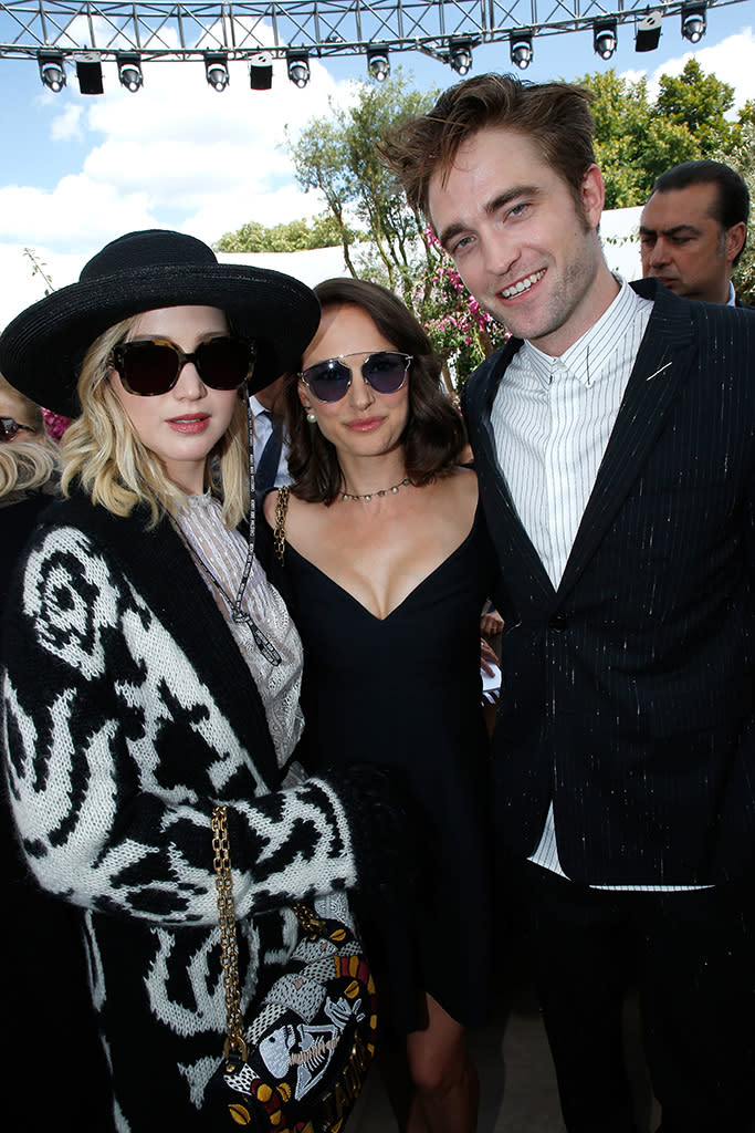 Jennifer Lawrence, Natalie Portman, and Robert Pattinson