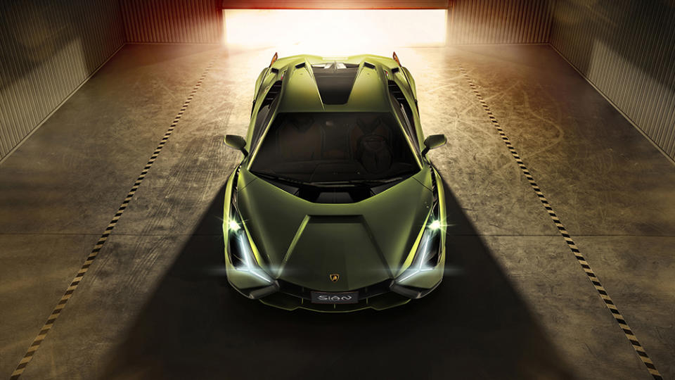 The Lamborghini Sián hybrid supercar