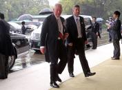 <p>Prince Charles at Emperor Naruhito's enthronement ceremony in Japan. </p>