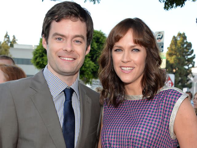 <p>Alberto E. Rodriguez/Getty</p> Bill Hader and Maggie Carey attend the premiere of CBS Films' "The To Do List" on July 23, 2013 in Westwood, California.