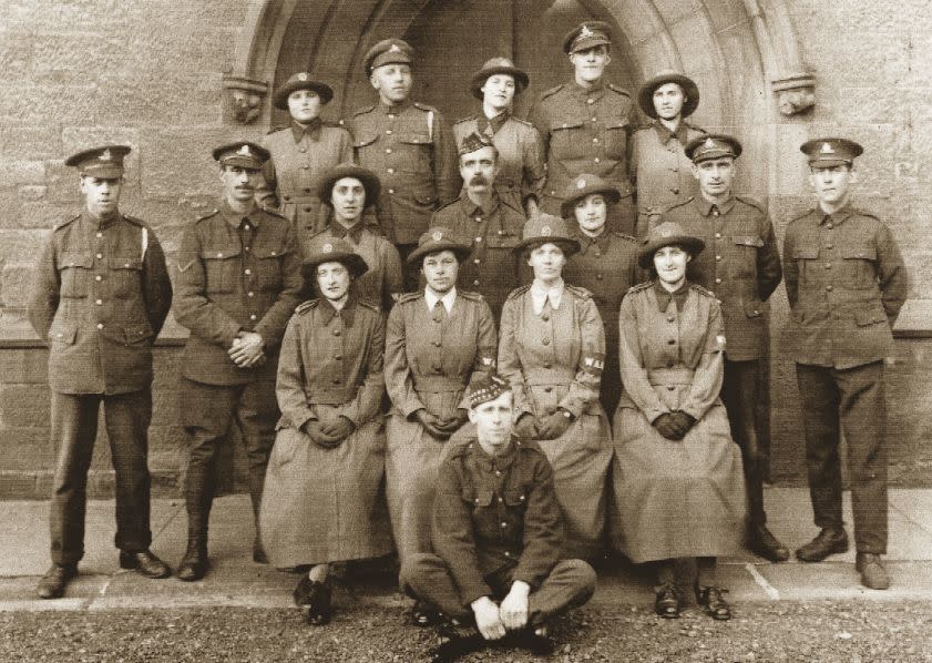 WAAC (Women's Army Auxiliary Corps) group photo. Men and women were not on equal footing in the Services but uniform gave a sense of belonging. Here, smart WAACs take their place in a group photograph. 