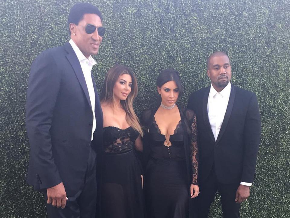 Scottie Pippen, Larsa Pippen, Kim Kardashian, Kanye West