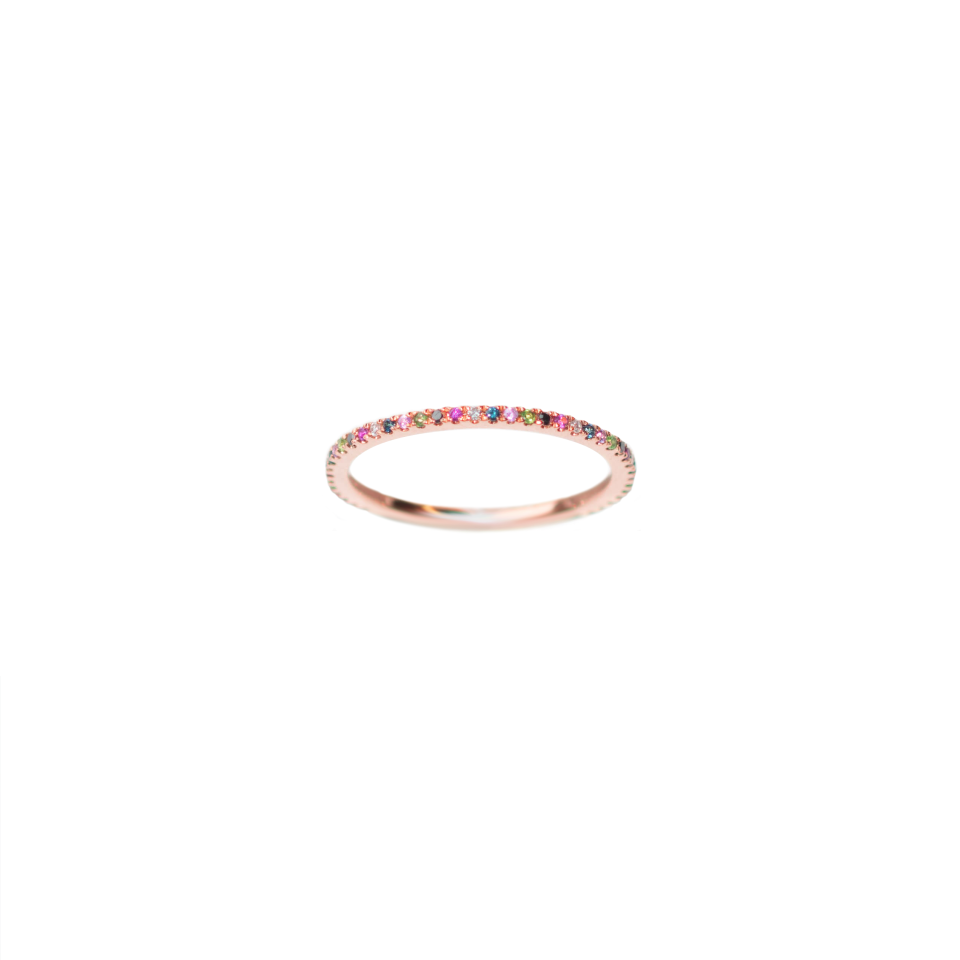 Diamanti Per Tutti Endless Collection – Endless Ring Rainbow in Pink