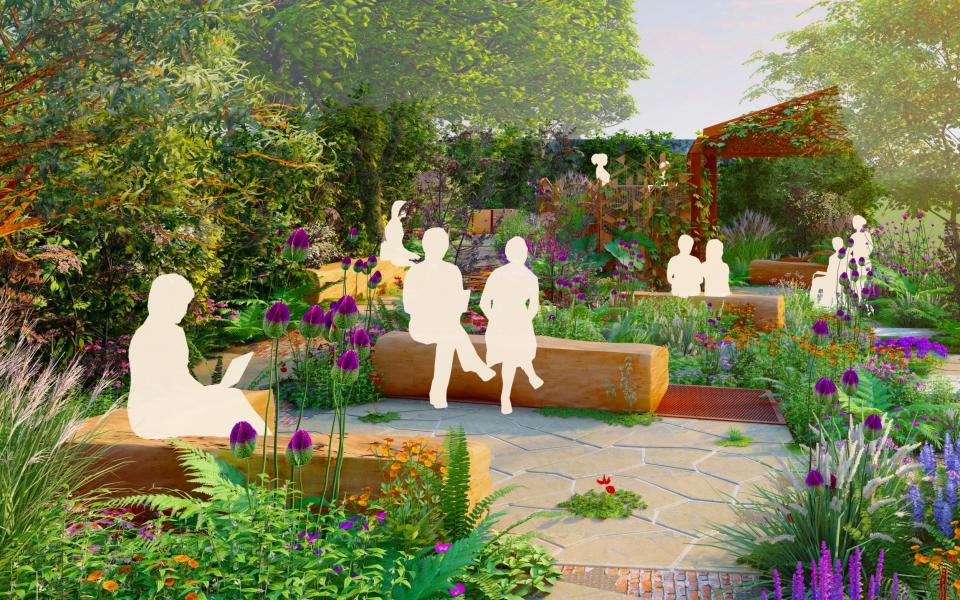 The Octavia Hill Garden by Blue Diamond with the National Trust designed by Ms Powell