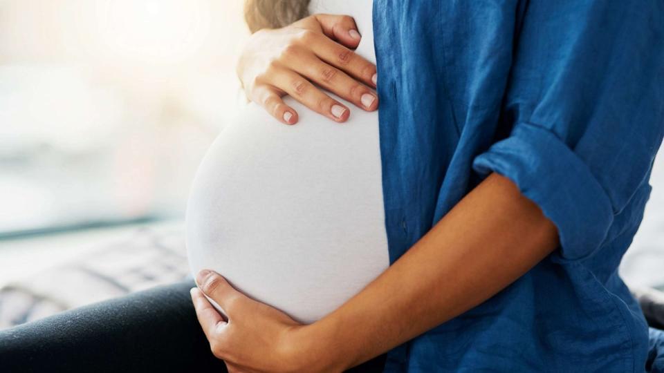 PHOTO: A woman holds her pregnant belly in this undated stock photo. (STOCK PHOTO/Getty Images)