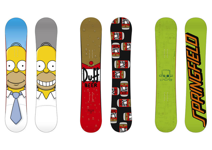 <b>SPLURGE & EXPERIENCE GIFTS</b><br><b><br>"The Simpsons" Snowboards by Santa Cruz<br></b>Bart and Homer have adorned plenty of products throughout the years, but none is cooler than these Santa Cruz snowboards, with sturdy tip-to-tail woodcore construction. These aren't "Simpsons" products that happen to be snowboards; they're top-quality boards that happen to feature Bart, Homer, or a can of Duff Beer.<br><br><a href="http://www.nhsfunfactory.com/brands/santacruz/9/Snowboards/" rel="nofollow noopener" target="_blank" data-ylk="slk:Santa Cruz Snowboards;elm:context_link;itc:0;sec:content-canvas" class="link ">Santa Cruz Snowboards</a>, $366.95<br><br><a href="http://tv.yahoo.com/news/tv-on-dvd---simpsons--showrunner-al-jean-talks-presidential-guest-stars--the-new-christmas-episode--more-000739644.html" data-ylk="slk:Showrunner Al Jean on presidential guest stars;elm:context_link;itc:0;sec:content-canvas;outcm:mb_qualified_link;_E:mb_qualified_link;ct:story;" class="link  yahoo-link">Showrunner Al Jean on presidential guest stars</a>