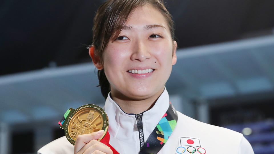 Rikako Ikee, 18, has been diagnosed with leukaemia. Pic: Getty