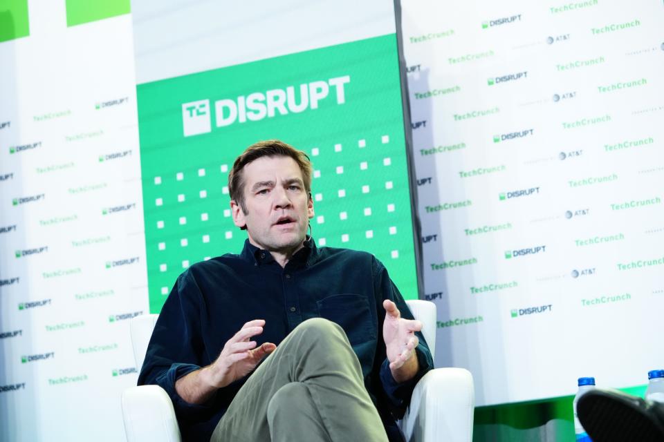 Chris Dixon speaking at TechCrunch Disrupt in San Francisco on October 18, 2022. Image Credit: Darrell Etherington / TechCrunch