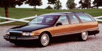 <p>The Buick Roadmaster Estate offers a very different sort of luxury than the other cars on this list, but it's luxury all the same. This was the last, great, huge, rear-drive, V8-powered American wagon, and it makes for one hell of a cruiser. Here's a <a rel="nofollow noopener" href="http://www.ebay.com/itm/1996-Buick-Roadmaster-SG-Collectors-Edition-/132257785003?epid=73999580&hash=item1ecb2da4ab:g:SMwAAOSwax5Yo~4P&vxp=mtr" target="_blank" data-ylk="slk:clean 1996 for a little under $10,000;elm:context_link;itc:0;sec:content-canvas" class="link ">clean 1996 for a little under $10,000</a>, but cheaper examples are abundant. Plus, this is the only car on this list with wood panelling, and surely that's got to count for something.</p>