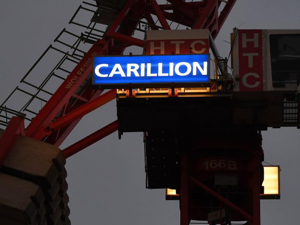 The collapse of Carillion is expected to dominate Prime Minister's Questions in the Commons on Wednesday: EPA