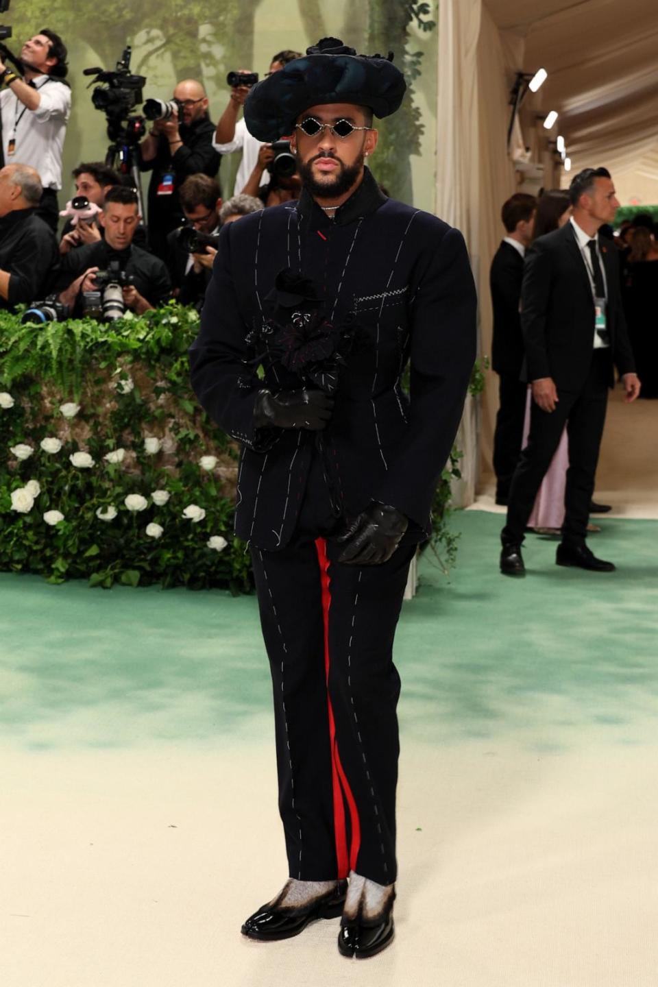 PHOTO: Bad Bunny attends The 2024 Met Gala Celebrating 'Sleeping Beauties: Reawakening Fashion' at The Metropolitan Museum of Art on May 06, 2024 in New York City. (Dia Dipasupil/Getty Images)