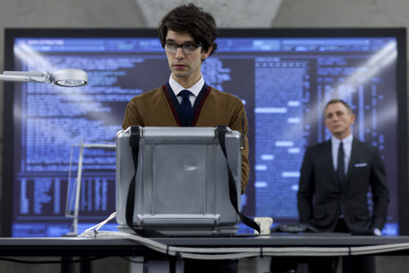 The new Q quartermaster in 'Skyfall,' played by Ben Whishaw, thinks he can do more damage than Bond with just a laptop.