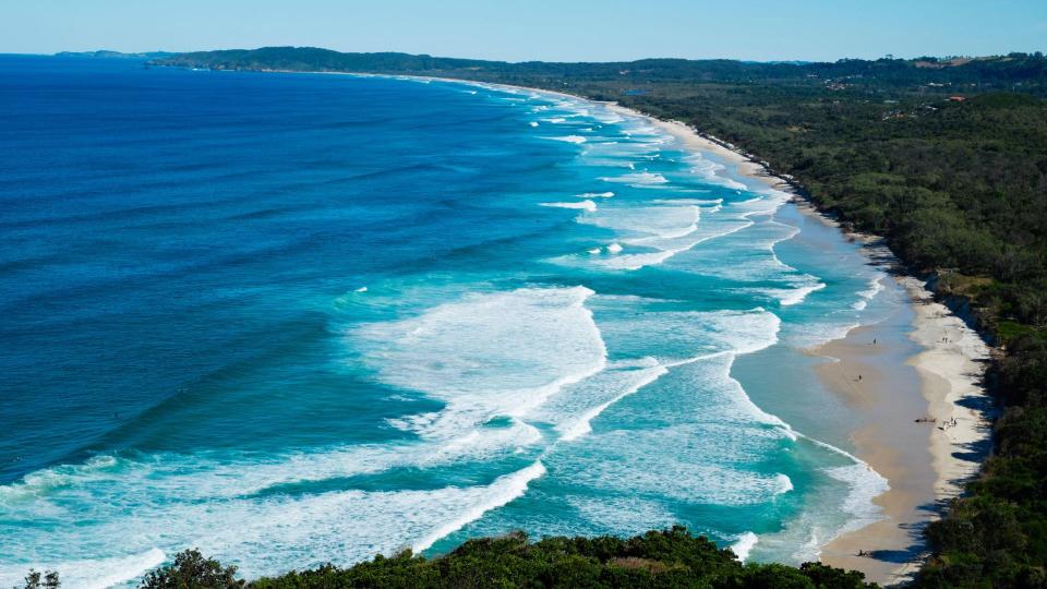 Tallow Beach at Byron Bay in New South Wales Australia