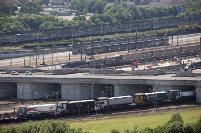 Britain France Port Strike