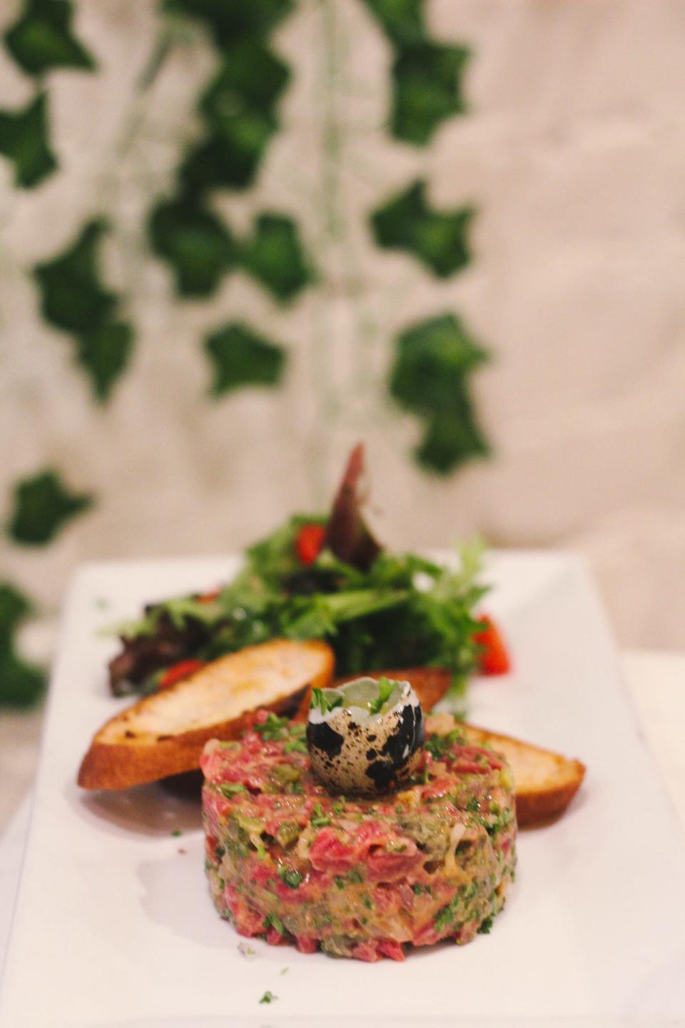 Steak tartare at La Boheme, the newly opened restaurant in Hoboken