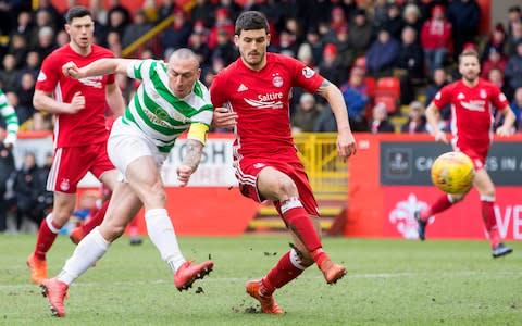 Scott Brown shoots at goal - Credit: Jeff Holmes/PA