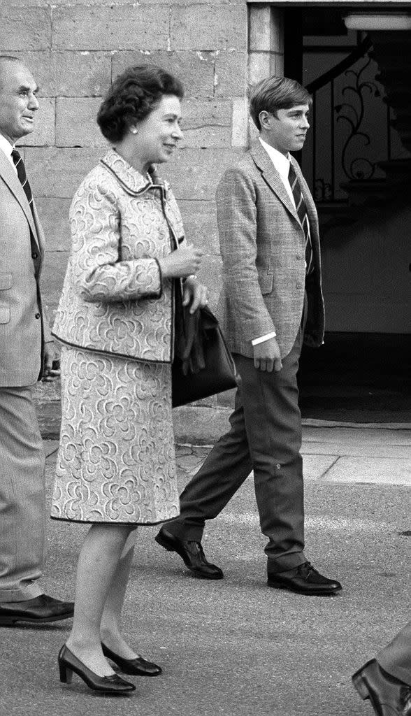 The Queen and Prince Andrew, Gordonstoun