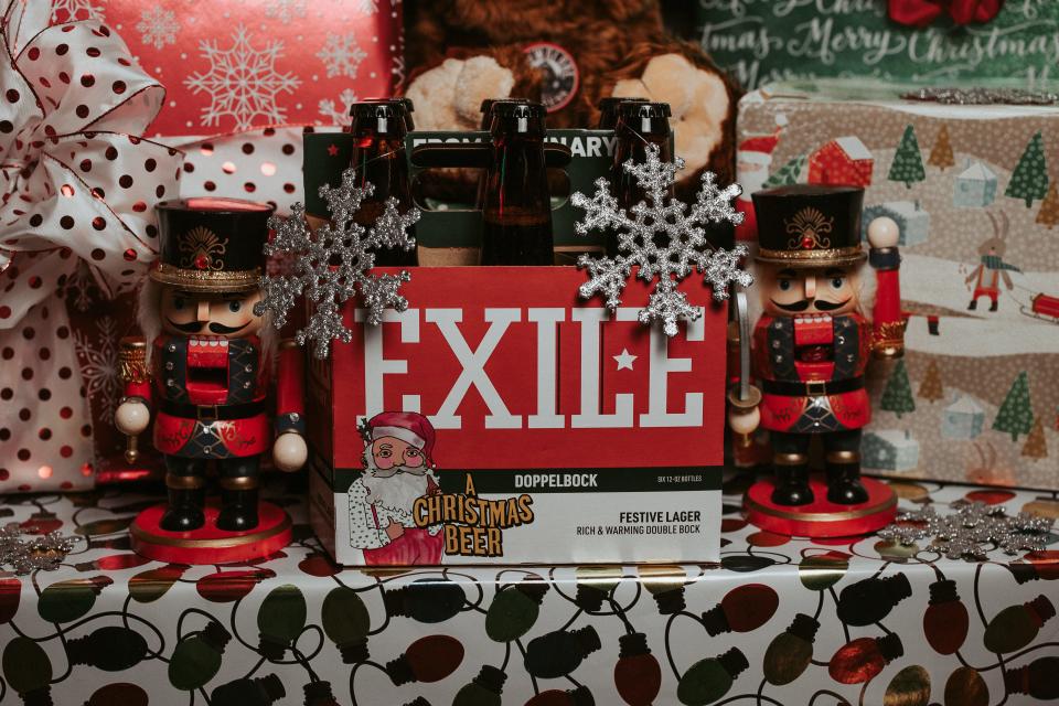 Exile is decorated for the season with SnowGlobe.