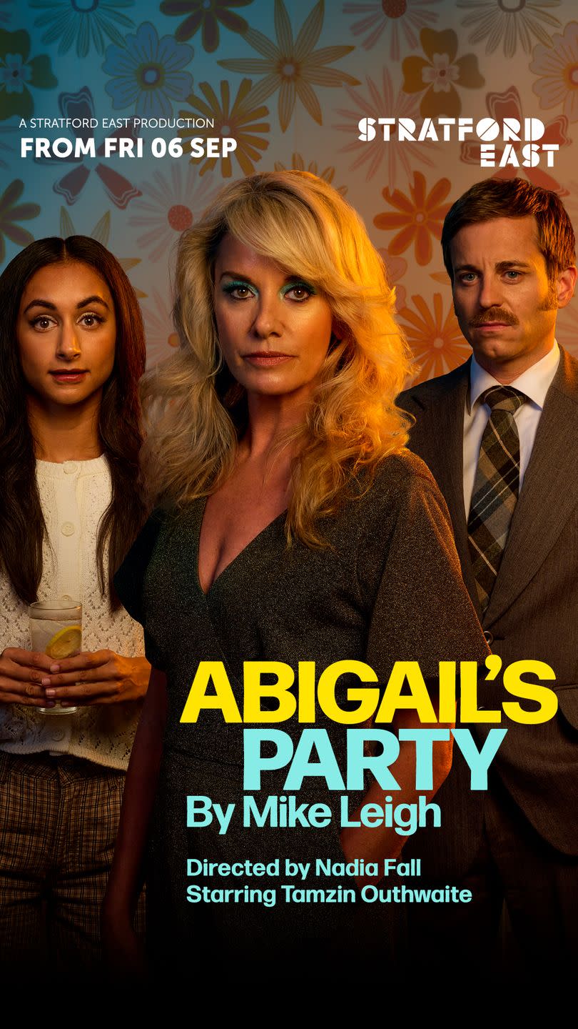 tamzin outhwaite in abigail's party poster