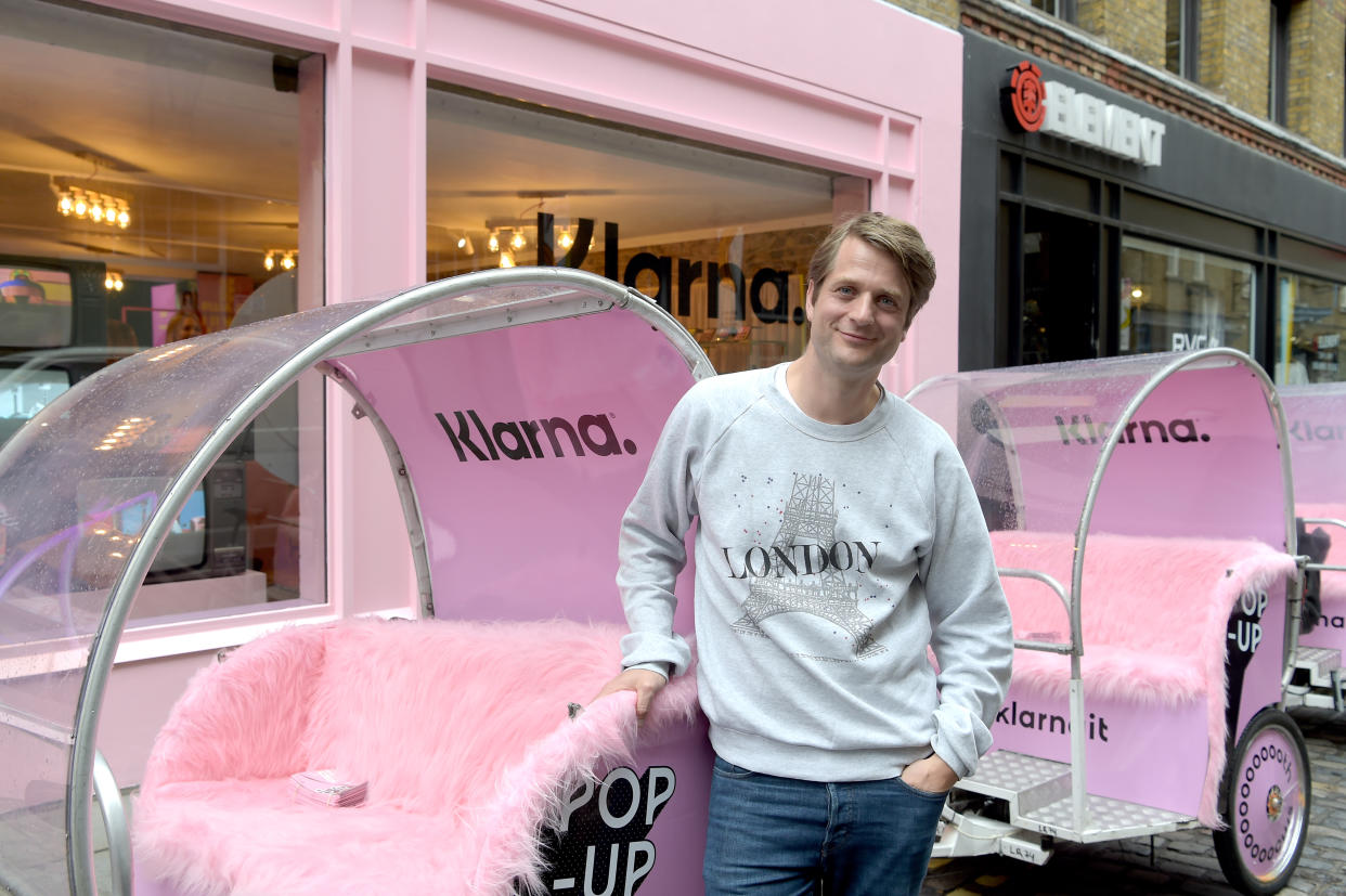 Klarna cofounder and CEO Sebastian Siemiatkowski attends the official launch of the Klarna Pop-Up on 4 June in London, England. Photo: David M Benett/Getty/Klarna