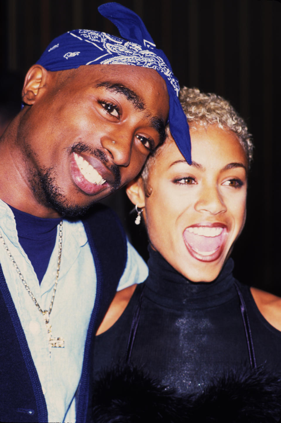 closeup of her and tupac