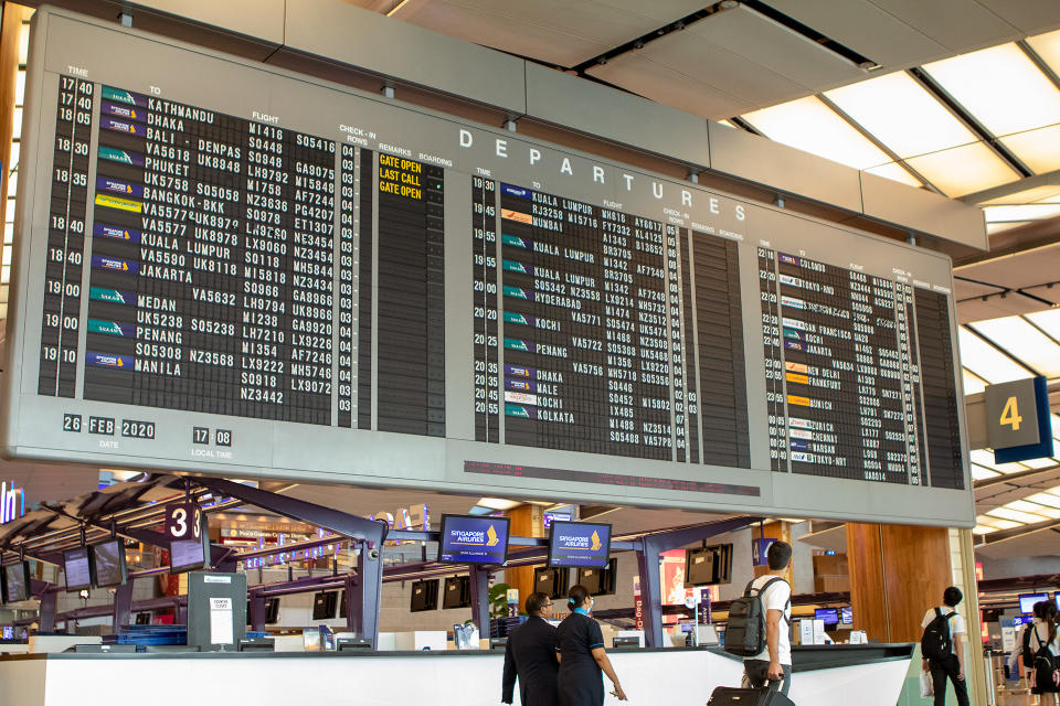 Compared with pre-pandemic times, the iconic airport is serving just 1.5 per cent of its usual passenger volume and 6 per cent of its usual number of passenger flights. (PHOTO: Dhany Osman / Yahoo News Singapore)