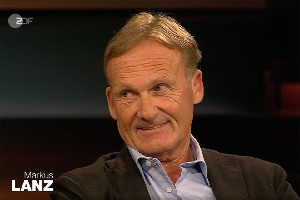 Hans-Joachim Watzke bricht in der Sendung eine Lanze für Horst Seehofer. (Bild: Screenshot/ZDF)