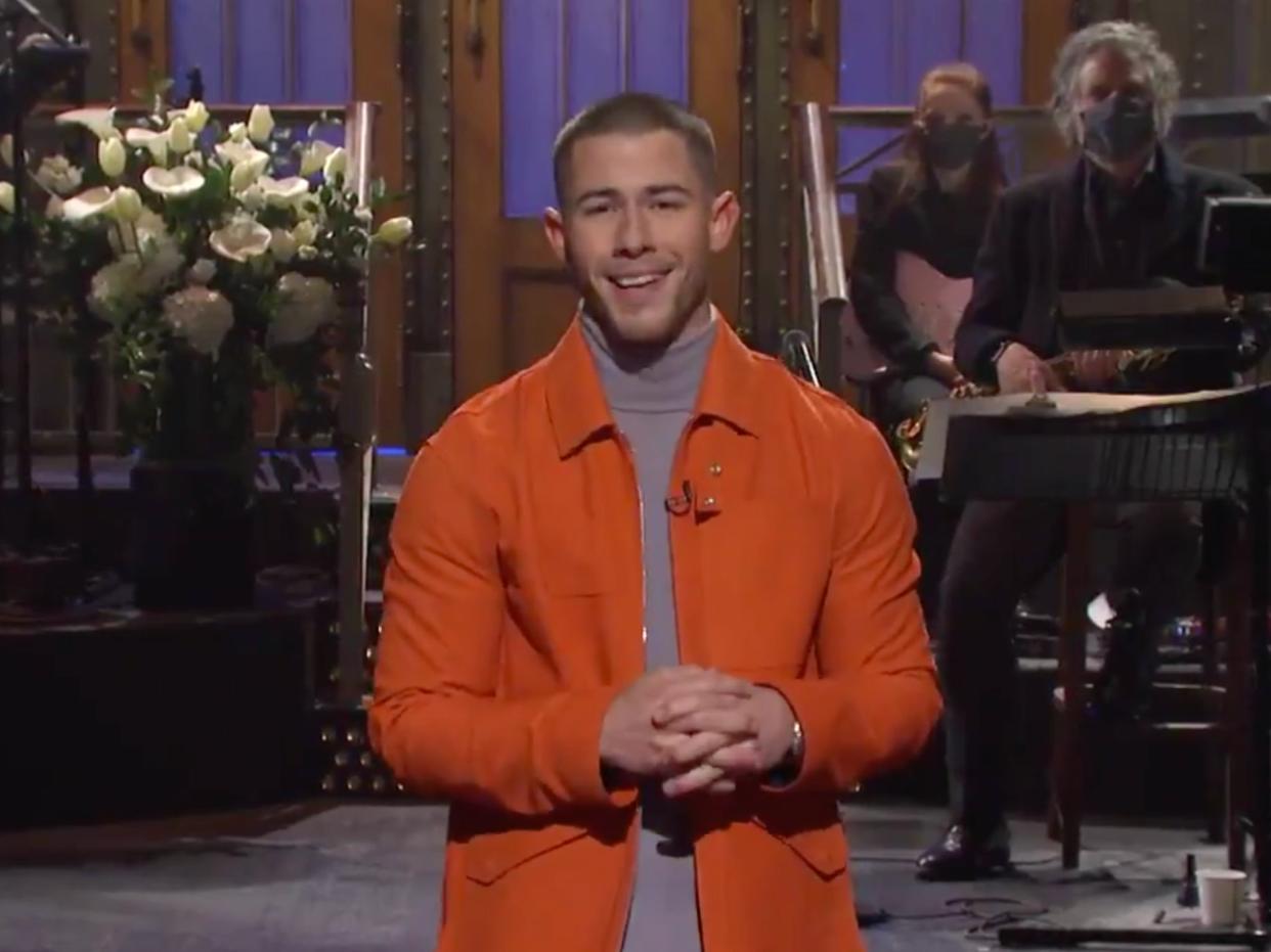 Nick Jonas on Saturday Night Live (Twitter/nbcsnl)