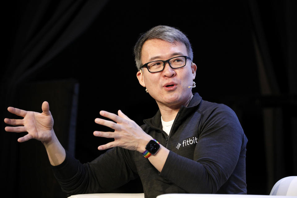 SAN FRANCISCO, CALIFORNIA - OCTOBER 04: Fitbit Co-founder/President & CEO James Park speaks onstage during TechCrunch Disrupt San Francisco 2019 at Moscone Convention Center on October 04, 2019 in San Francisco, California. (Photo by Kimberly White/Getty Images for TechCrunch)