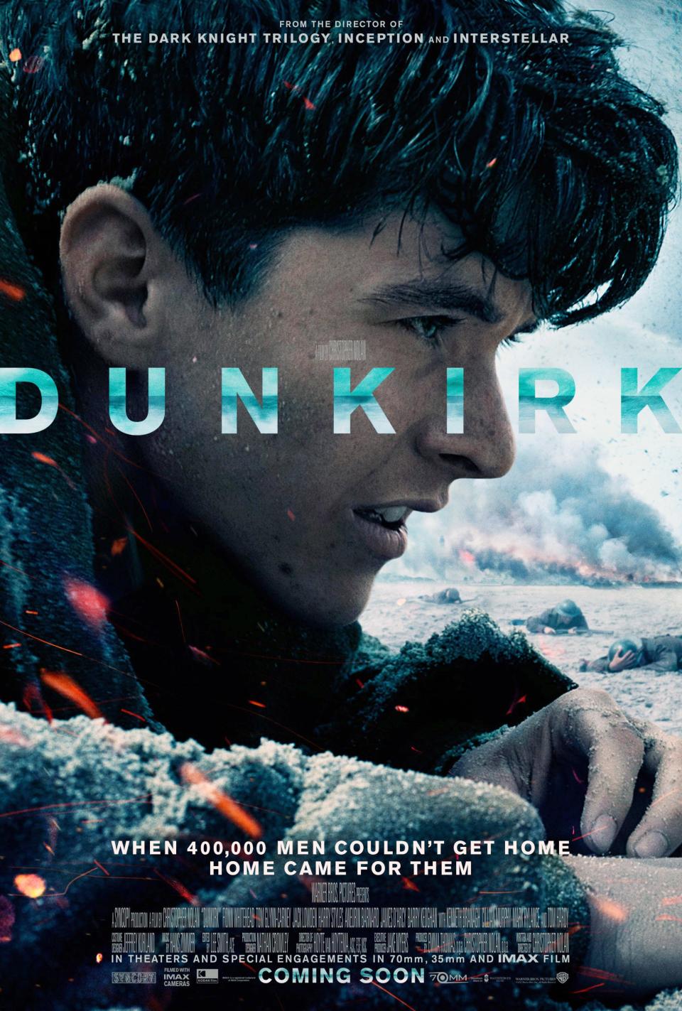 DUNKIRK, US poster, Fionn Whitehead, 2017. ©Warner Bros. Pictures/courtesy Everett Collection