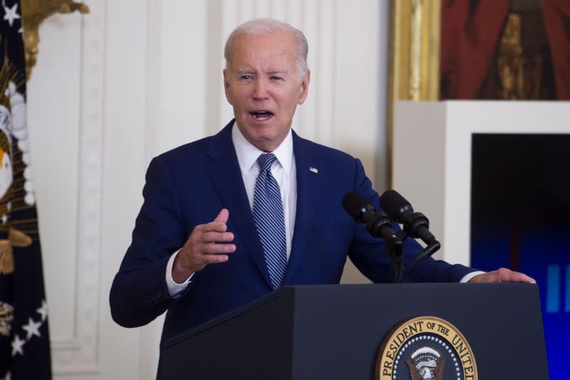 President Joe Biden kicks off the next phase of his administration's "Investing in America" tour, announcing funding for expanding access to high-speed Internet on June 26. File Photo by Rod Lamkey/UPI