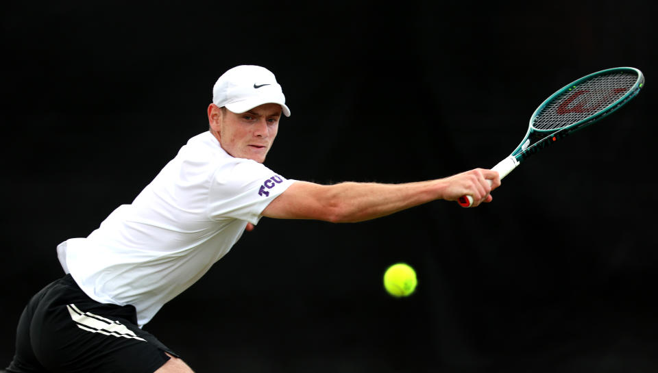 Jack Pinnington Jones at the Rothesay Open Nottingham before heading to Wimbledon Qulifying (Nathan Stirk/Getty Images for the LTA)