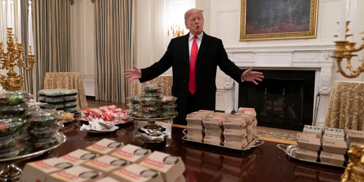 Trump Big Mac buffet