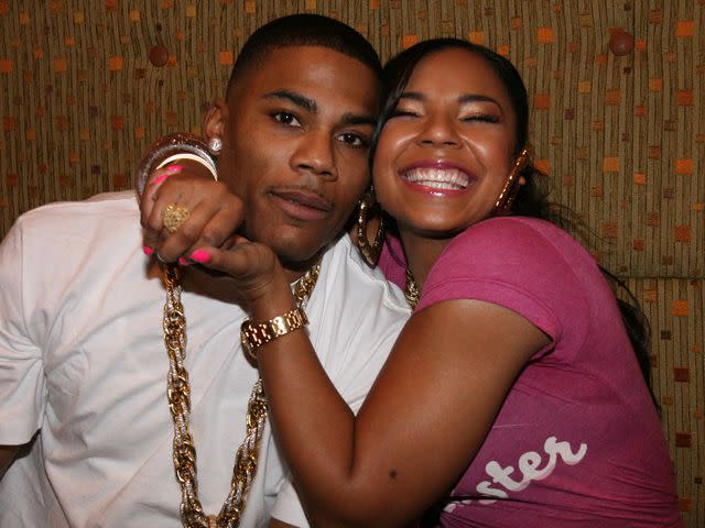 <p>Johnny Nunez/WireImage</p> From Left: Nelly and Ashanti in 2007