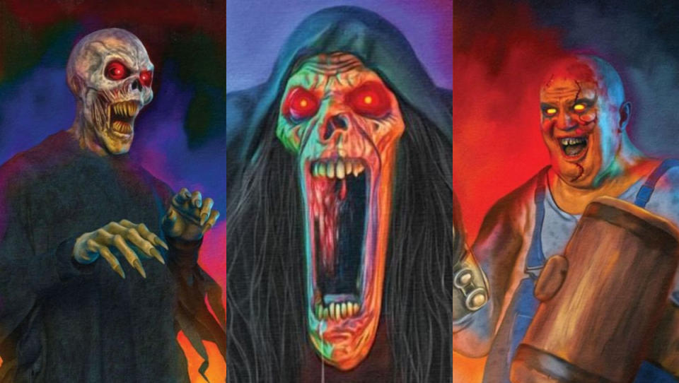 spirit halloween movie monsters based on chain animatronics