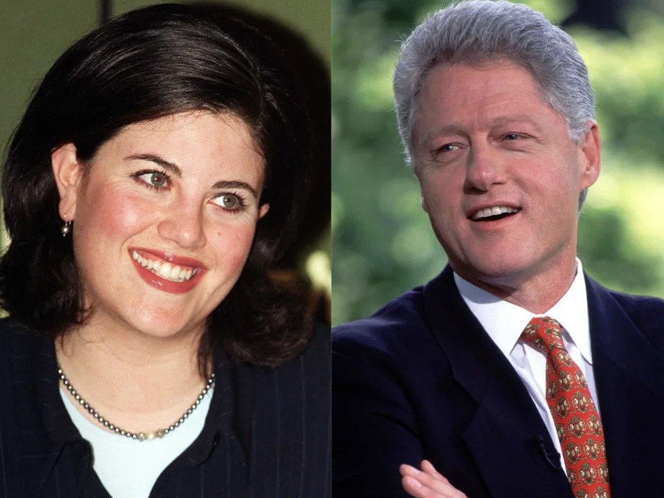 Monica Lewinsky and former President Bill Clinton.