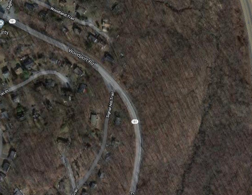 A Sparta woman was killed when her SUV was struck head-on by a car on Route 181 near Signal Hill Trail, seen here, on Jan. 30, 2022.