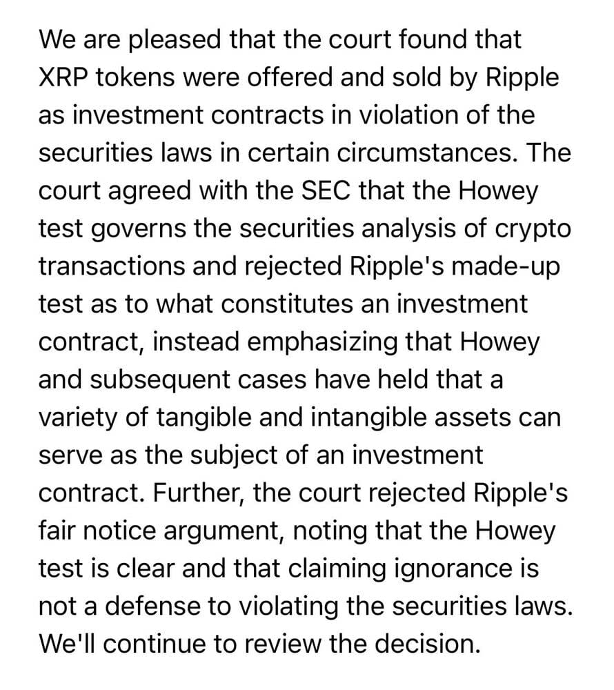 Fallo a favor de Ripple en la demanda contra la SEC