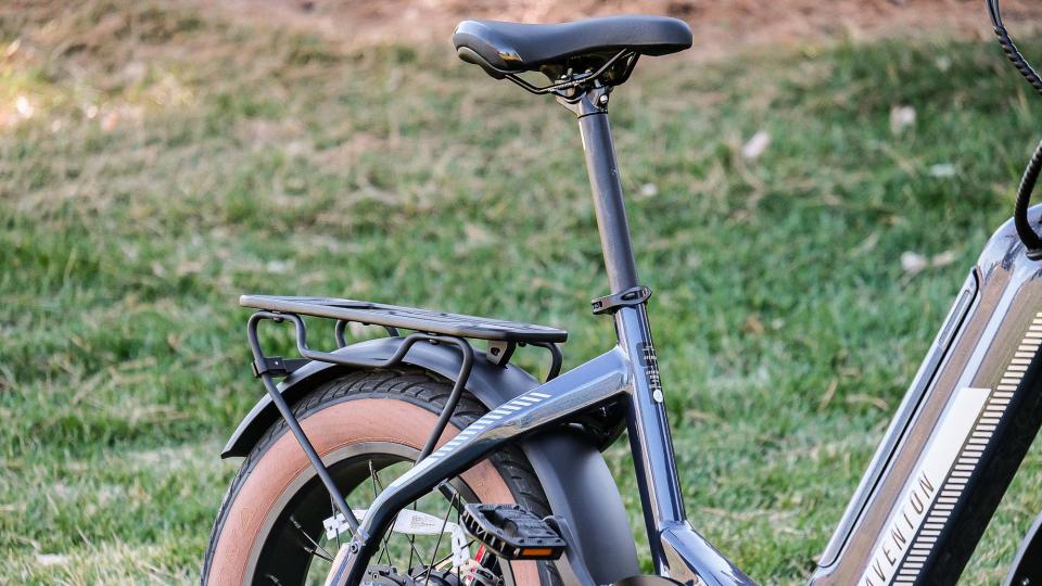 Aventon Sinch.2 e-bike parked in grass