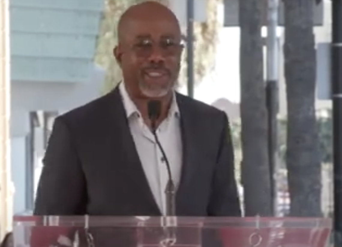Darius Rucker gets a star on the Hollywood Walk of Fame Monday, Dec. 4, 2023. Hollywood Walk of Fame/screenshot