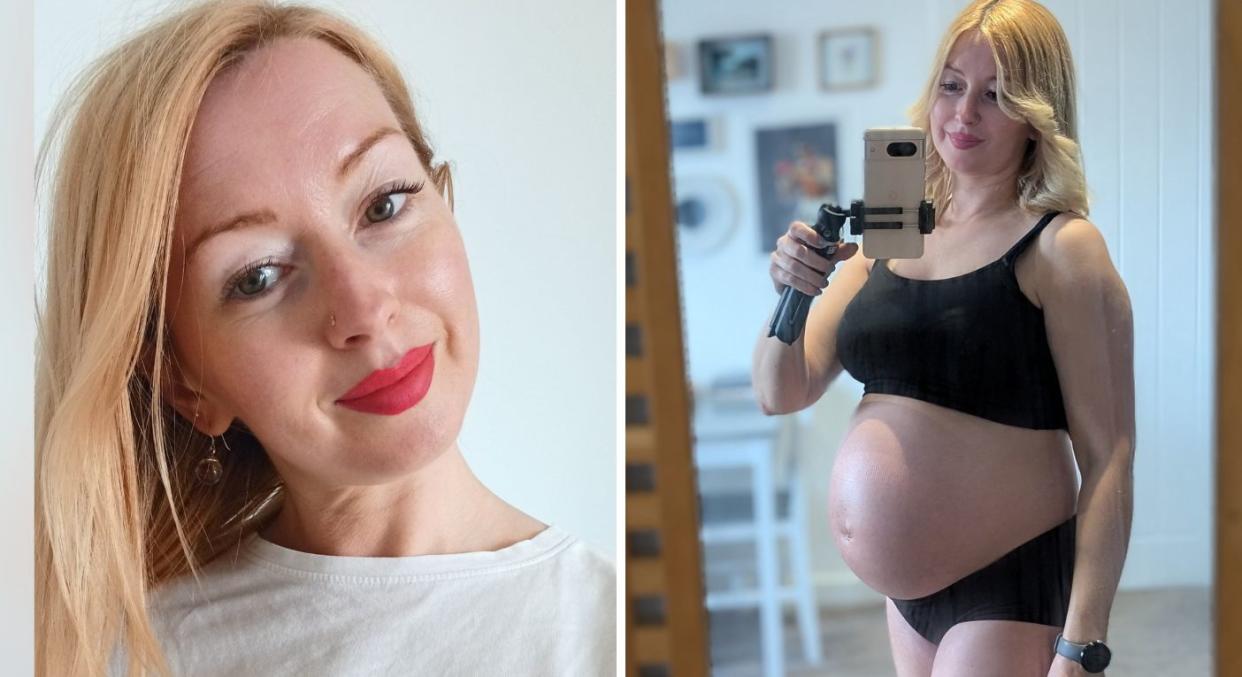 Saffron Mullen, 41, has been living with a rare condition that stopped her having sex, but is now expecting a baby. (Saffron Mullen/SWNS)