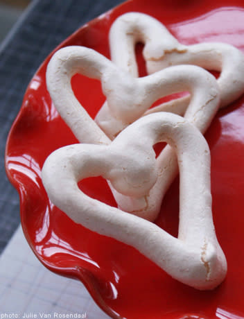 Pink Meringue Hearts