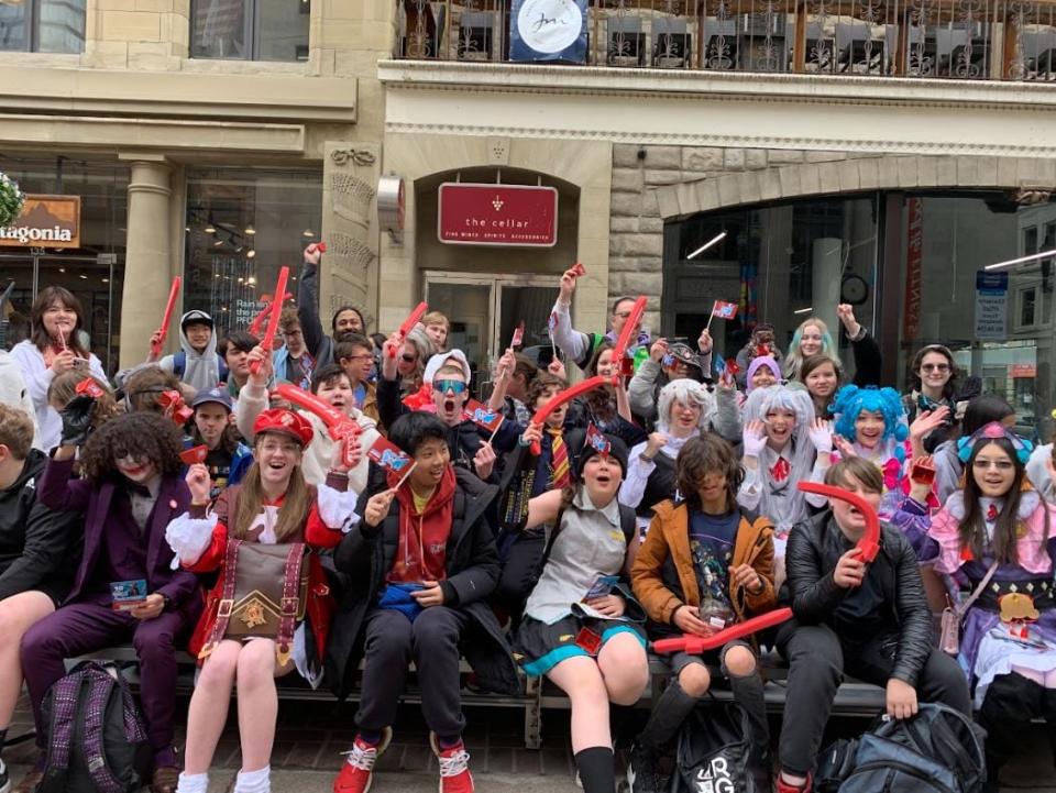 Parade watchers near the fan zone are getting excited to kick off the Calgary Expo.