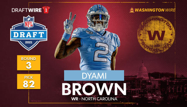 Round 3 - Pick 19: Dyami Brown, WR, North Carolina (Washington