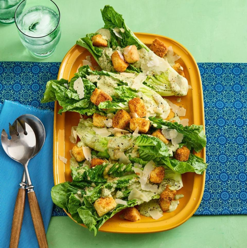 easter side dishes spicy wedge caesar salad
